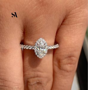 marquise diamond ring with halo
