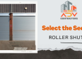 Select the security roller shutter