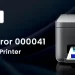 Epson Printer Error 000041