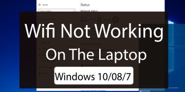 wifi not working on the laptop