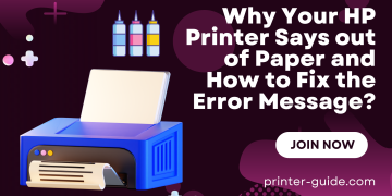 hp printer have paper but says out of paper