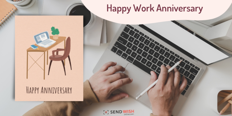 happy work anniversary card