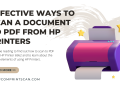 how to scan to pdf on hp printer